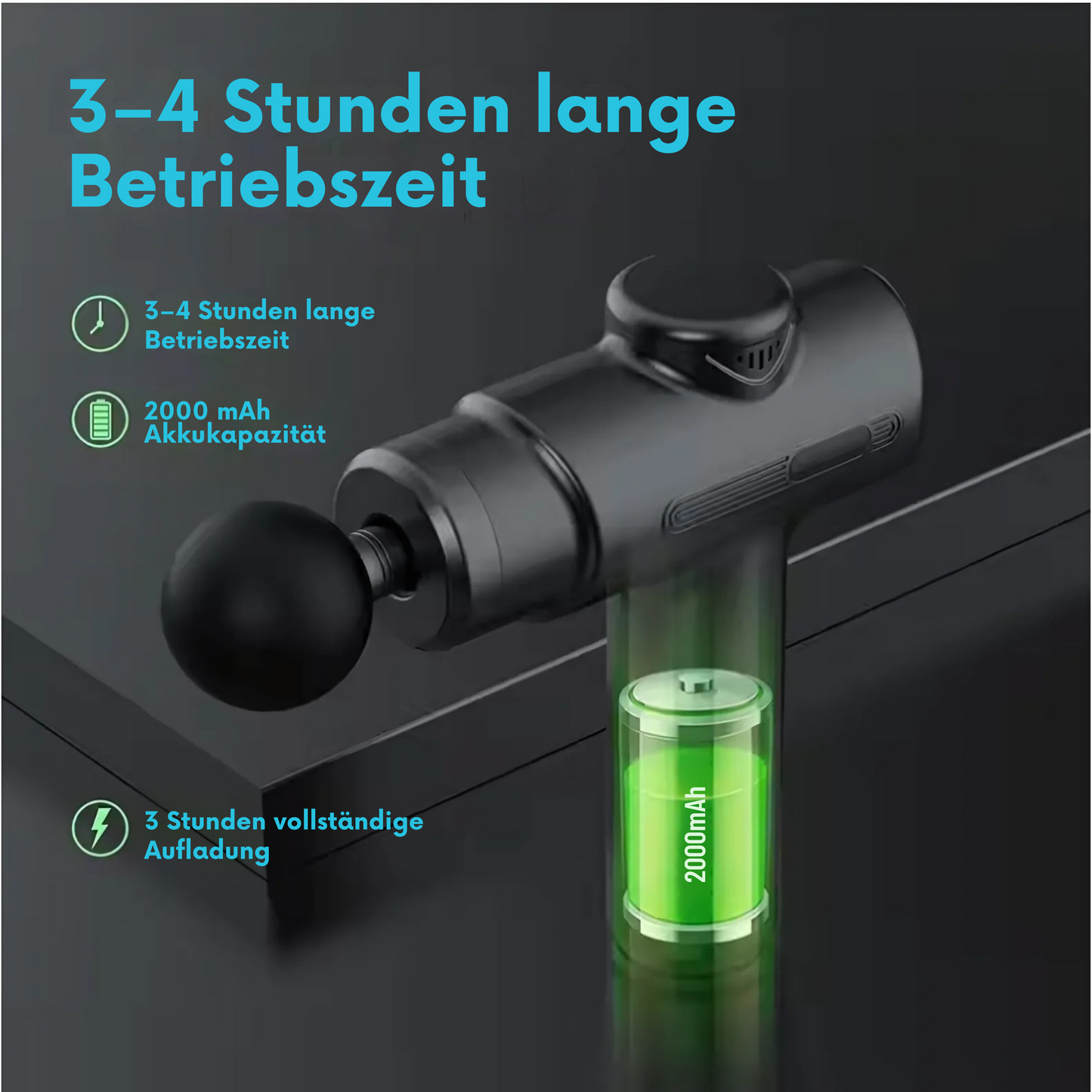 MUSKL Fit PowerGun 8X | Elektrische Massagepistole